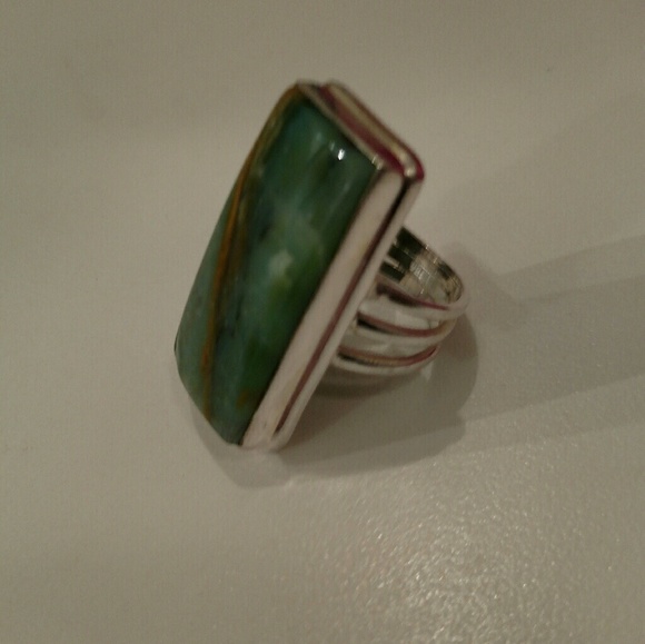 Egyptian Opal sterling silver ring - Picture 1 of 2