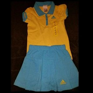 Girls Adidas tennis outfit