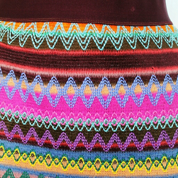Chelsea & Violet Embroidered ZigZag Mini Skirt - Picture 3 of 5