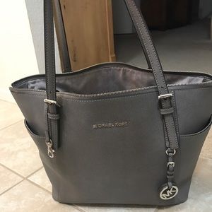 Gray Michael Kors Handbag