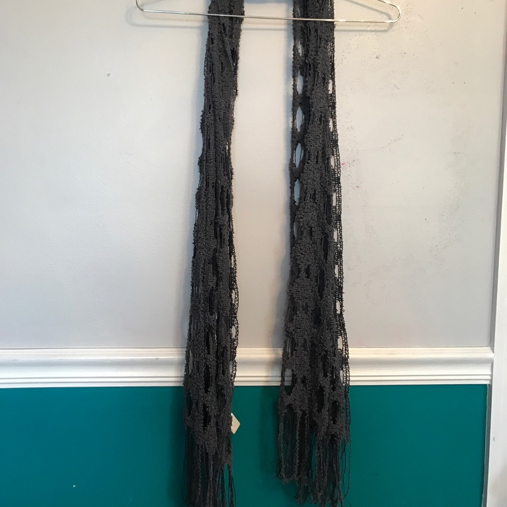 Dark gray scarf