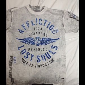 Affliction , reversible diff print inside
