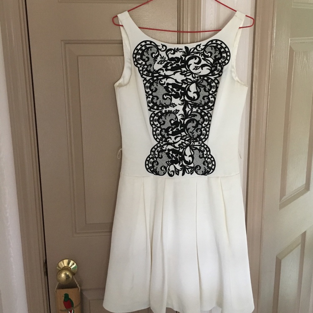 White House black market fit and flare dress