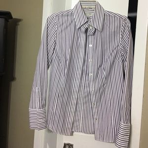 Banana Republic fitted long sleeve blouse.