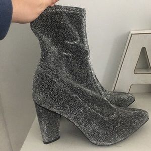 Glitter stretch booties!