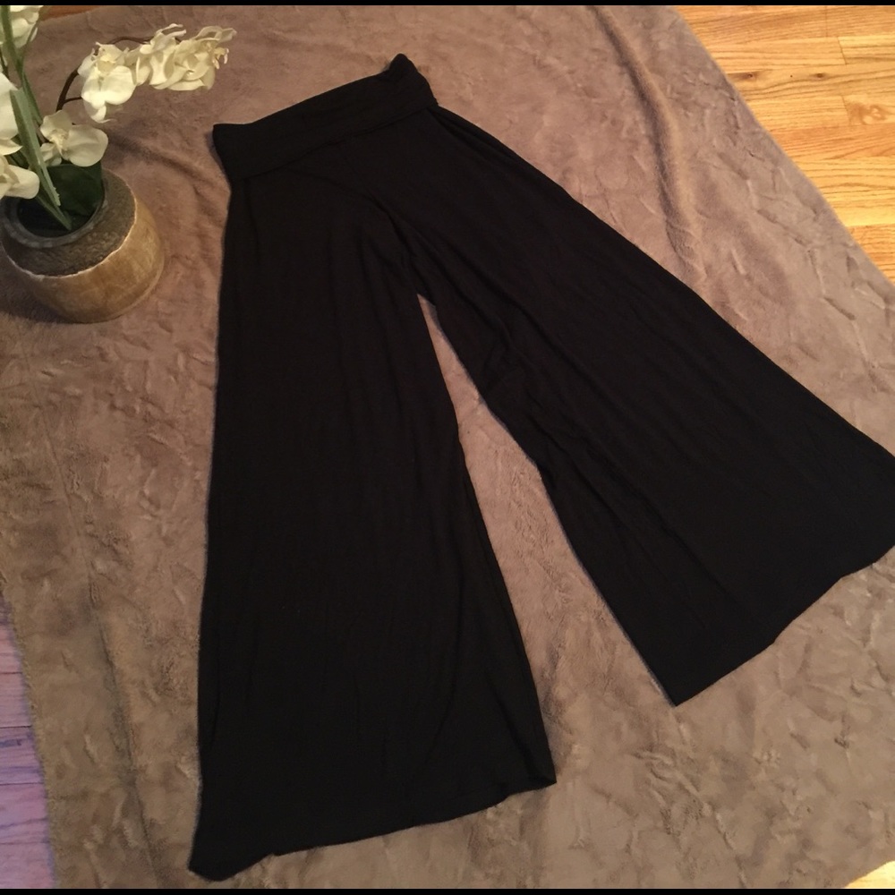 Palazzo knit pants