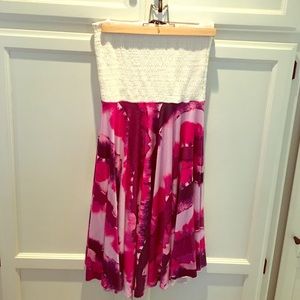 Boho fuchsia and white Tart sundress