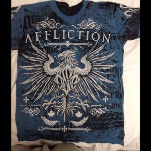 Affliction , reversible different print inside