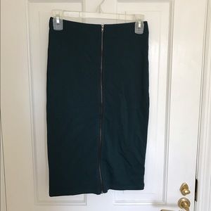 Forever 21, Teal Pencil Skirt, SMALL