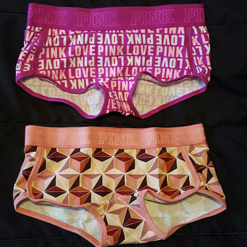 2  Pink boyshort small