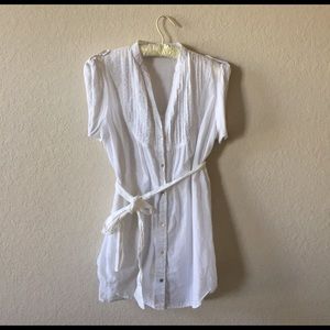 Beautiful White Cotton Tunic Top