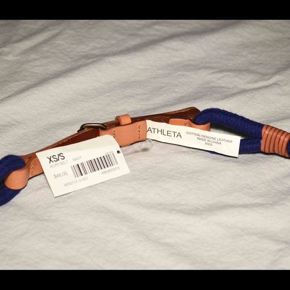 Athleta Nautical Rope and Leather Belt - Picture 3 of 3