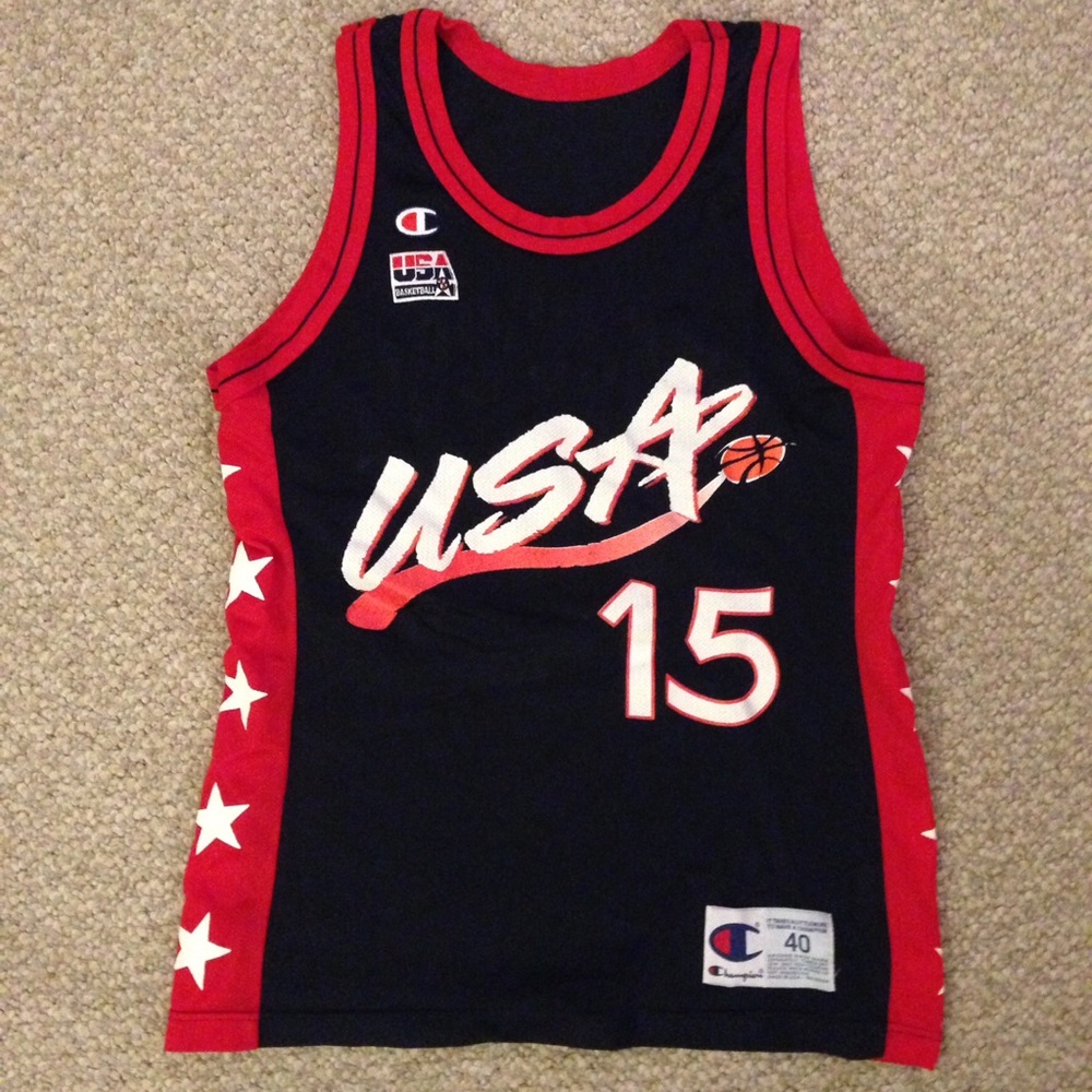 Vintage USA Dream Team Hakeem Olajuwon jersey M 40