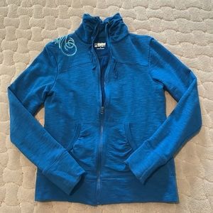 BRIGHT Blue Alpine Zip Up Jacket