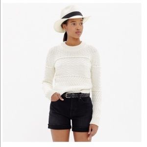 Madewell cableknit sweater