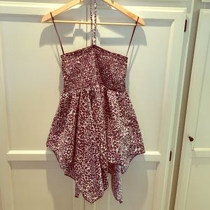 Boho strapless maternity handkerchief top