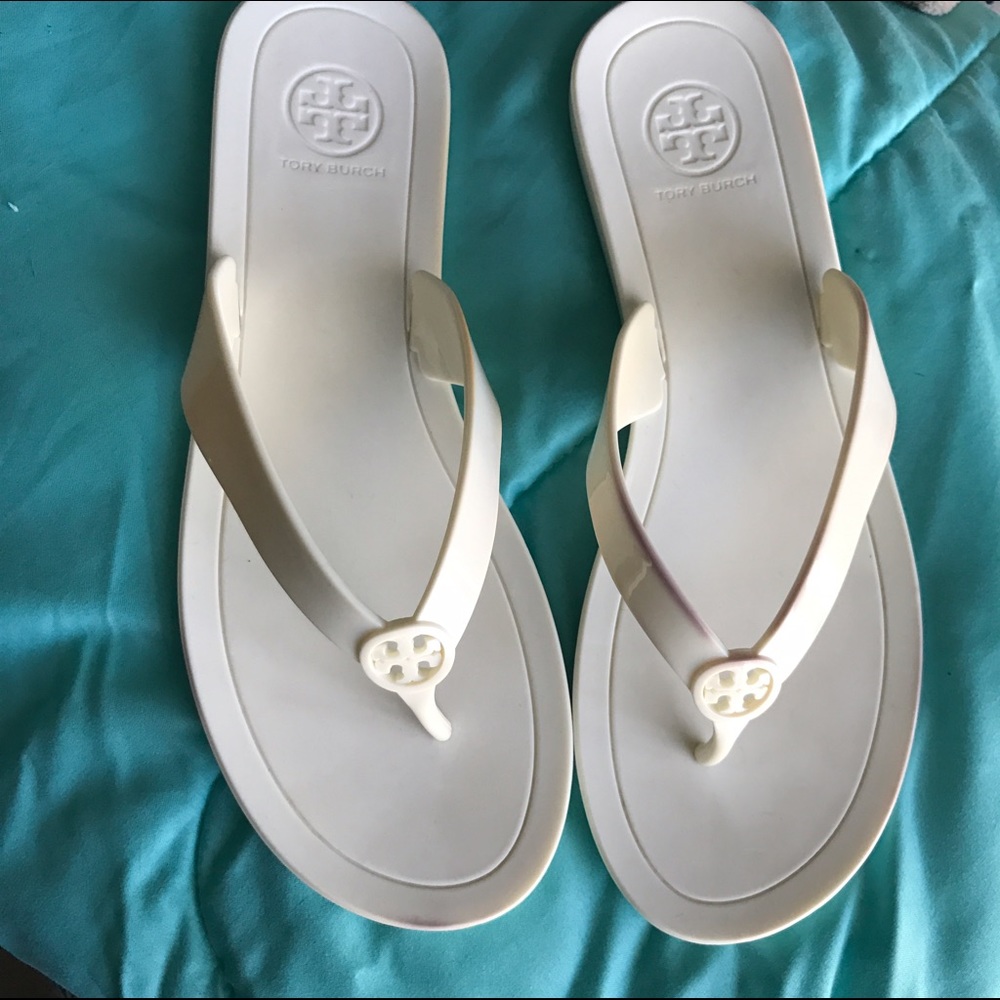 Tory Burch Logo Jelly Flip Flop