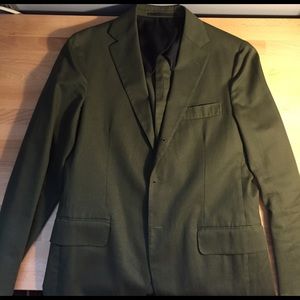Green 3 button blazer