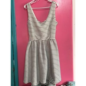 Fun and Flirty Striped Lauren Conrad Dress