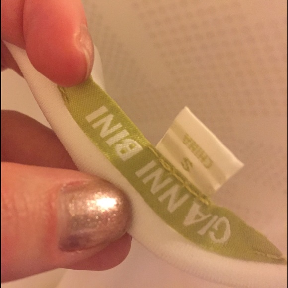 White GB dress with gold and silver embellishment - Picture 3 of 4