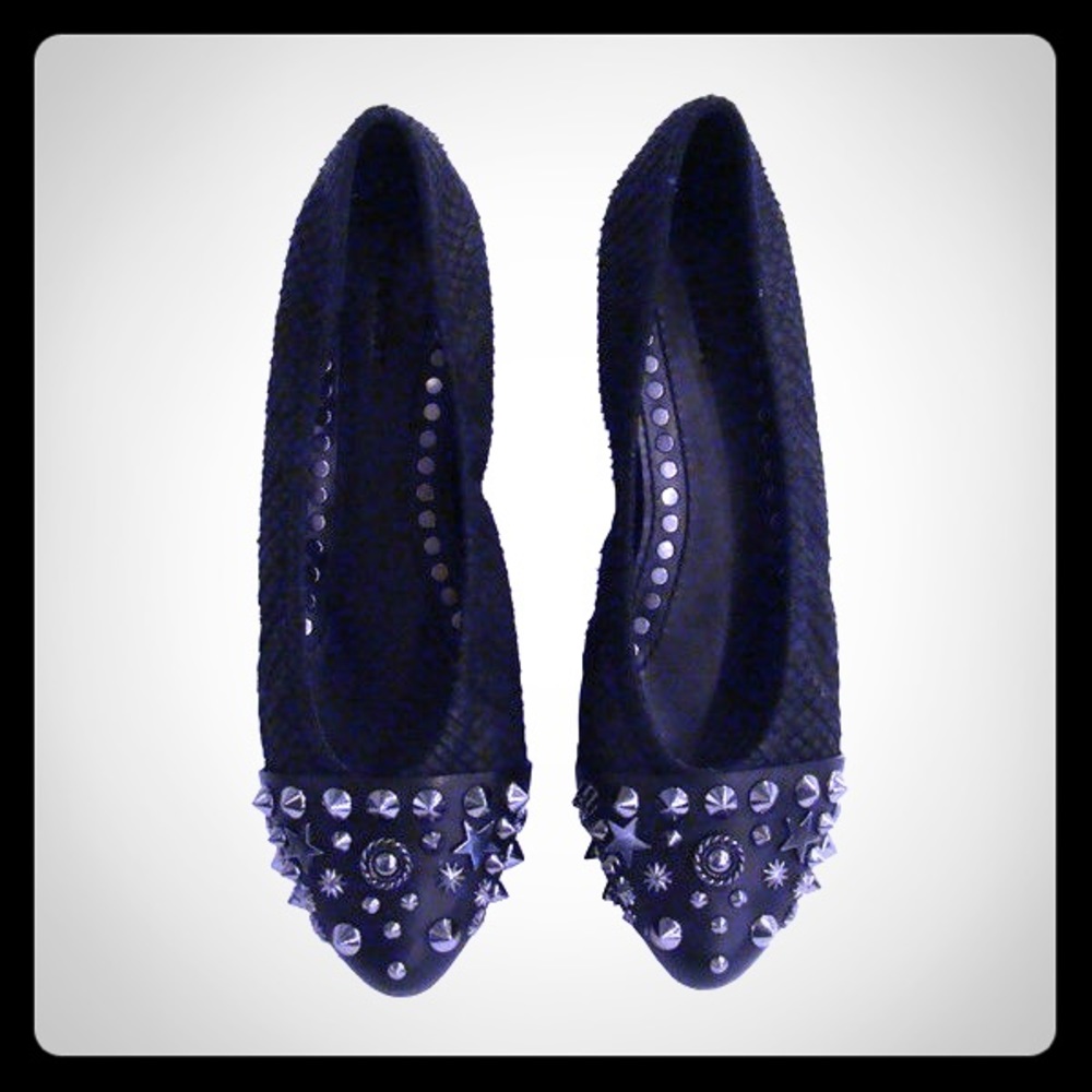 *SOLD* $495 Givenchy Studded Leather Flats