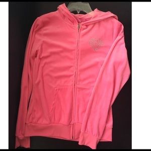 Velvet-like Zip Up
