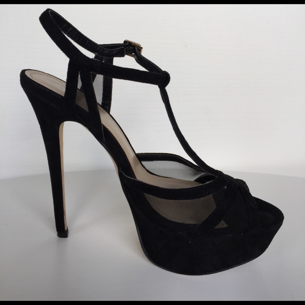 ALDO Elegant suede black high hills