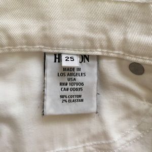 White hudson jeans size 25