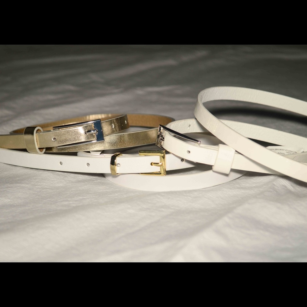 Gold and White belt bundle
