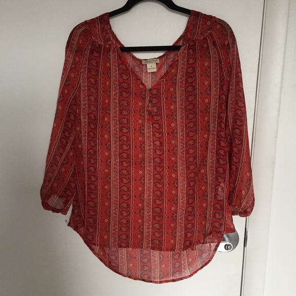 Paisley Sheer Top - Picture 3 of 3