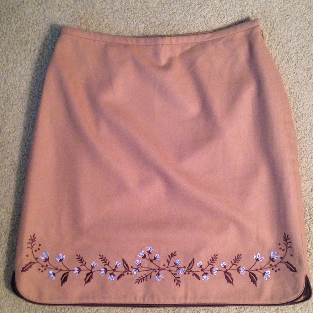 Ann Taylor Skirt Tan 4