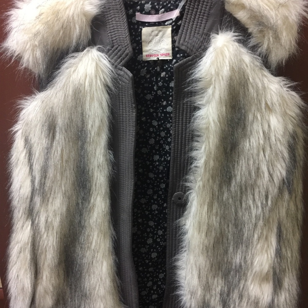 Rebecca Taylor faux fur vest