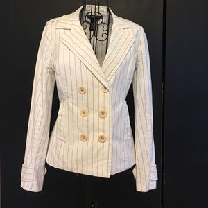 Gorgeous White Pin Stripe Blazer