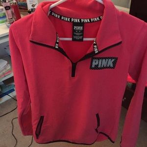 PINK Victoria's Secret active 1/4 zip