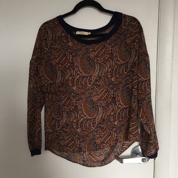 Sheer Patterned Top - Picture 2 of 2