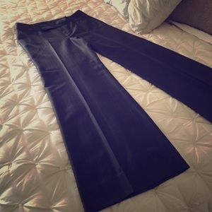 Banana Republic Gray High-Rise Wide-Leg Pant