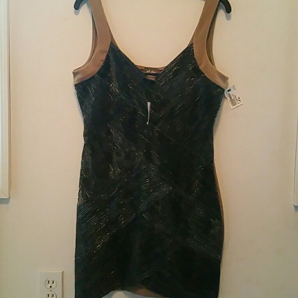 Metallic black Dress