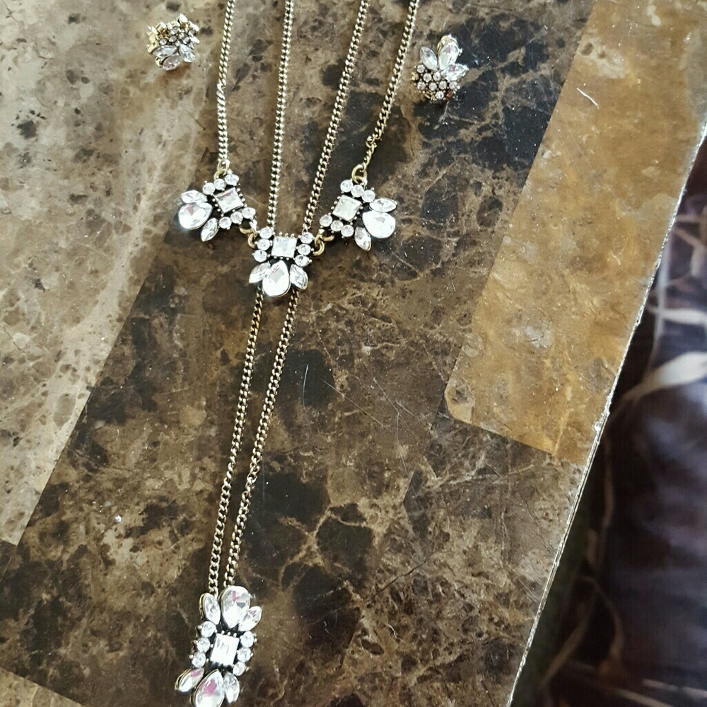 Necklace and earrings
