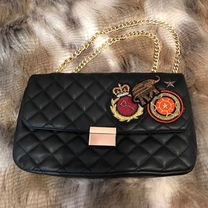 Zara black flap side bag purse ✨