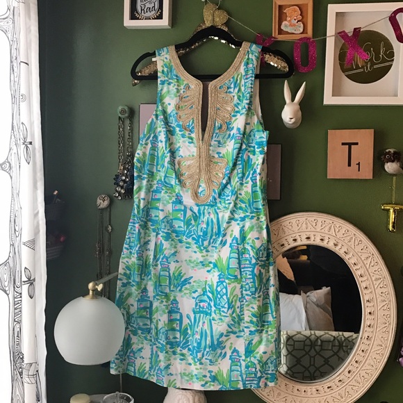 Lilly Pulitzer Dresses - SOLD! Lilly Pulitzer Janice Shift in High Beams Lilly Pulitzer Dresses - SOLD! Lilly Pulitzer Janice Shift in High Beams