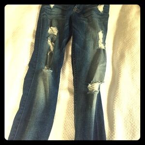 Ankle Skinny distressed Jean