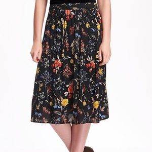 Old Navy floral midi skirt