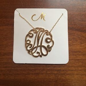 "M" necklace
