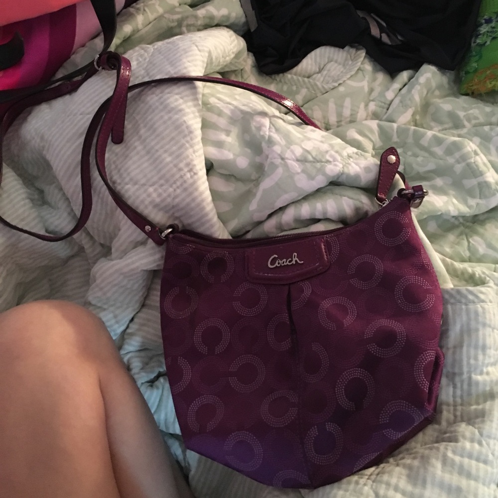 Purple COACH purse