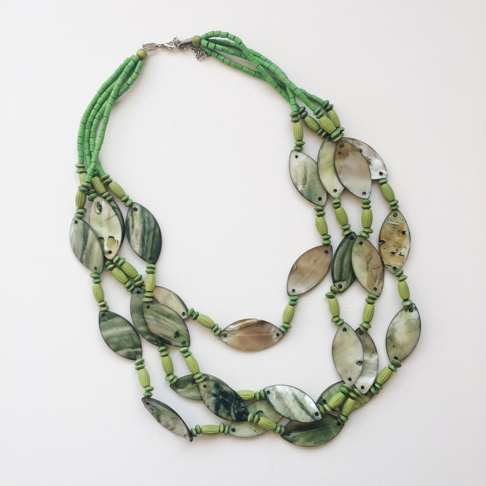 Italian Hand-made Shell Necklace.