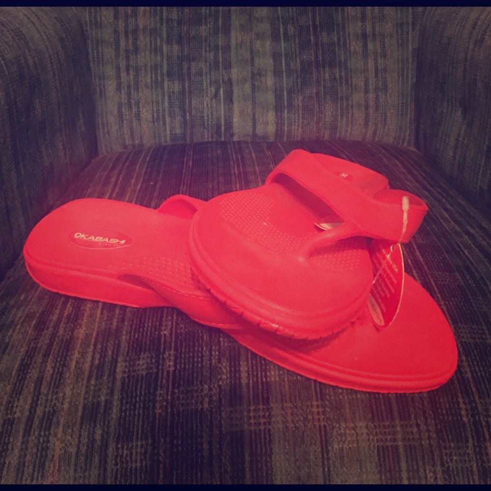 Orange Flip Flops