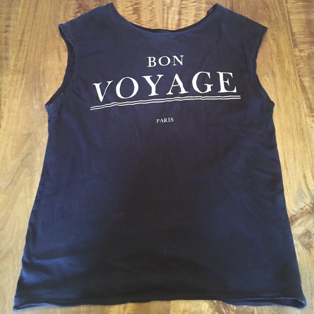 A casual black tank