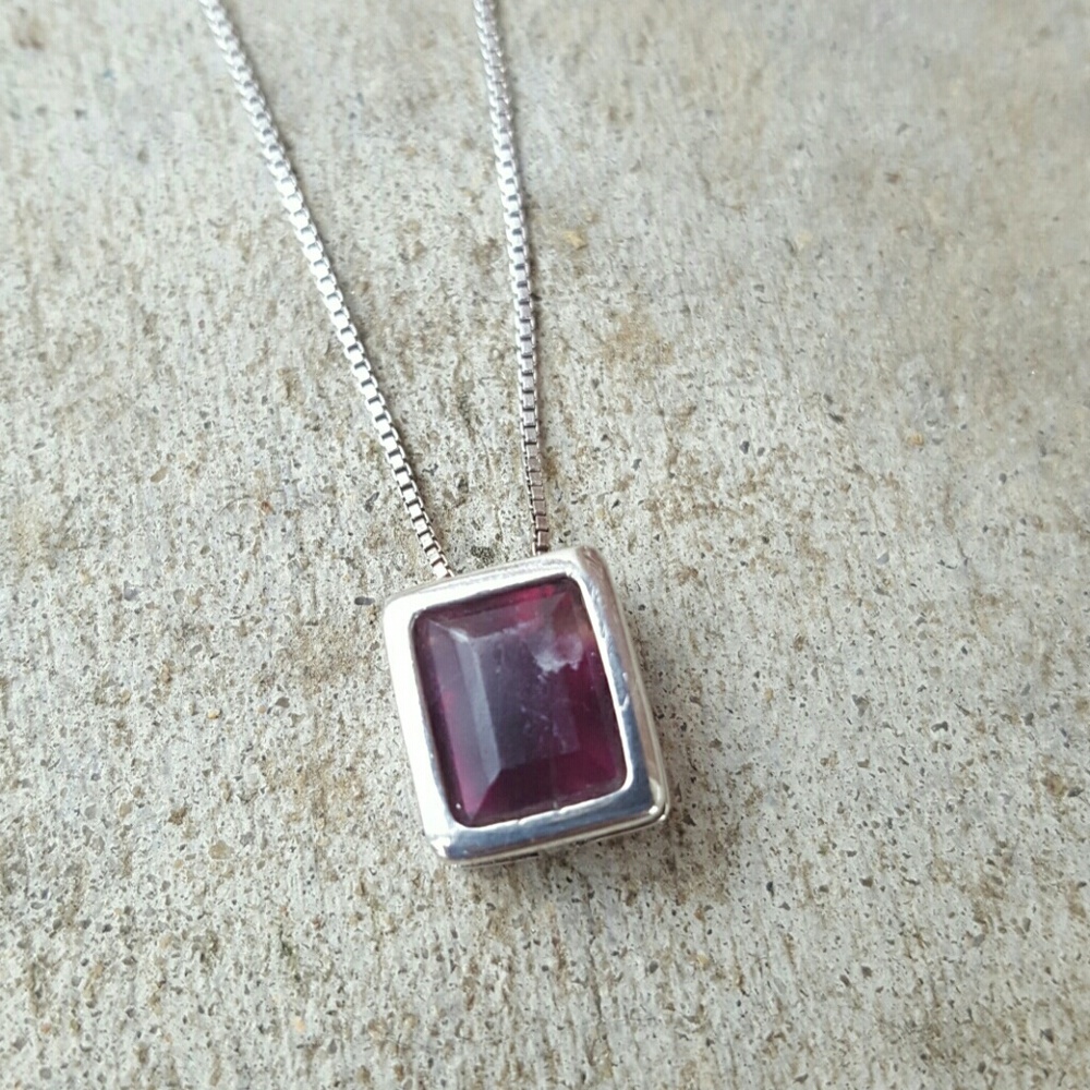 Ruby Pendant & Chain