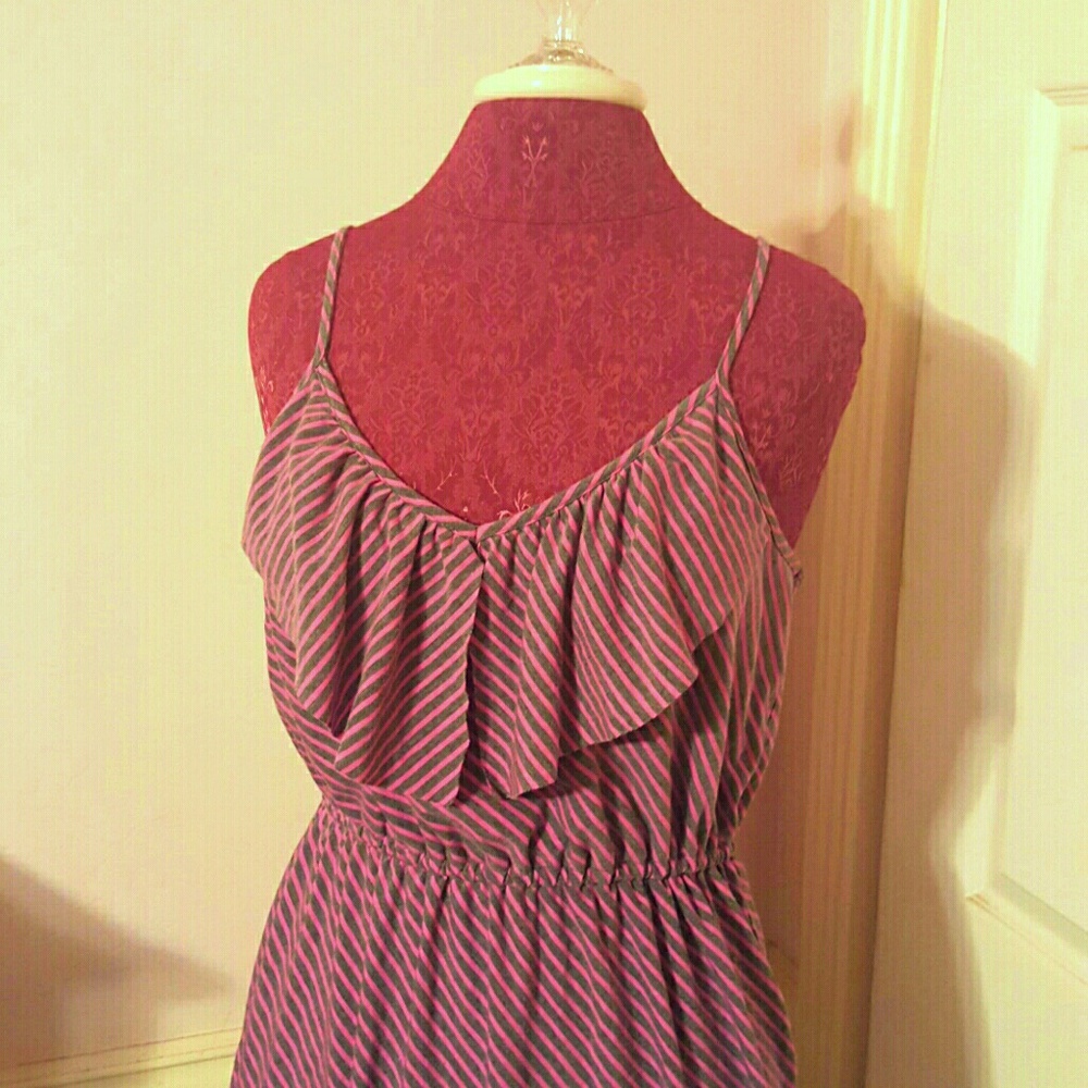 Hot Pink & Grey Sundress!