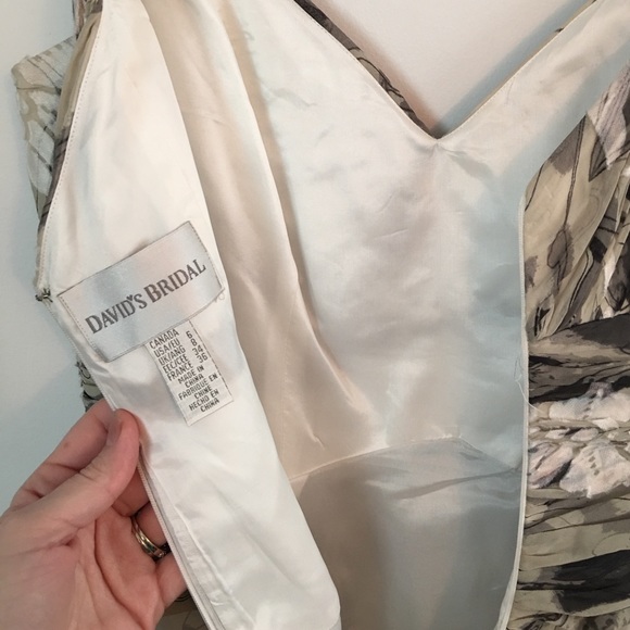 Davids Bridal Formal Gown, size 6 gray - Picture 5 of 7